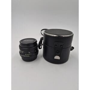 Chinon 50mm F/1.9 Auto Manual Focus Lens For Pentax K Mount With Case Vintage